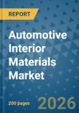 Automotive Interior Materials Market Insights, Competitive Landscape, and Market Forecast - 2033- Product Image