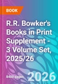 R.R. Bowker's Books in Print Supplement - 3 Volume Set, 2025/26- Product Image