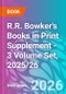 R.R. Bowker's Books in Print Supplement - 3 Volume Set, 2025/26 - Product Thumbnail Image
