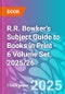 R.R. Bowker's Subject Guide to Books in Print - 6 Volume Set, 2025/26 - Product Thumbnail Image