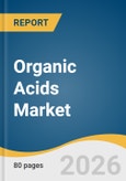 Organic Acids Market Size, Share & Trends Analysis Report by Product, Source, Application, Region, and Growth Forecasts, 2026-2033- Product Image