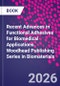 Recent Advances in Functional Adhesives for Biomedical Applications. Woodhead Publishing Series in Biomaterials - Product Thumbnail Image