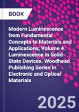 Modern Luminescence from Fundamental Concepts to Materials and Applications, Volume 4. Luminescence in Solid-State Devices. Woodhead Publishing Series in Electronic and Optical Materials- Product Image