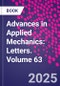 Advances in Applied Mechanics: Letters. Volume 63 - Product Thumbnail Image