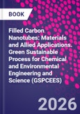 Filled Carbon Nanotubes: Materials and Allied Applications. Green Sustainable Process for Chemical and Environmental Engineering and Science (GSPCEES)- Product Image