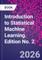 Introduction to Statistical Machine Learning. Edition No. 2 - Product Image