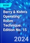 Berry & Kohn's Operating Room Technique. Edition No. 15 - Product Thumbnail Image