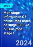 Mon stage infirmier en G?riatrie. Mes notes de stage IFSI. Je r?ussis mon stage !- Product Image