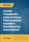 Peptide Therapeutics Contract Active Pharmaceutical Ingredient (API) Manufacturing Global Market Opportunities and Strategies to 2035 - Product Thumbnail Image