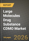 Large Molecules Drug Substance CDMO Market Outlook 2026-2034: Market Share, and Growth Analysis by Service (Contract Manufacturing, Clinical, Commercial, Contract Development, Cell Line Development, Process Development), Sources, End User- Product Image