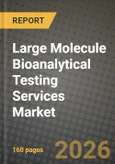 Large Molecule Bioanalytical Testing Services Market Outlook 2026-2034: Market Share, and Growth Analysis by Phase (Preclinical, With Antibody, Without Antibody, Clinical, Phase I, Phase II, Phase III, Phase IV (Post-marketing)), Molecule Type, Service, Therapeutic Area- Product Image
