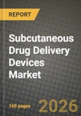 Subcutaneous Drug Delivery Devices Market Outlook 2026-2034: Market Share, and Growth Analysis by Product Type (Prefilled Syringes, Pen Injectors, Auto-Injectors, Wearable Injectors, Needle-Free Injectors), Usability, Therapy Area, End-User- Product Image