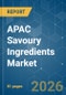 APAC Savoury Ingredients - Market Share Analysis, Industry Trends & Statistics, Growth Forecasts (2026-2031) - Product Thumbnail Image