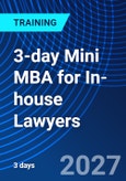 3-day Mini MBA for In-house Lawyers (ONLINE EVENT: November 24-26, 2027)- Product Image