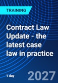 Contract Law Update - the latest case law in practice (ONLINE EVENT: November 29, 2027)- Product Image
