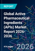 Global Active Pharmaceutical Ingredients (APIs) Market Report 2026-2036- Product Image