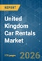 United Kingdom Car Rentals - Market Share Analysis, Industry Trends & Statistics, Growth Forecasts (2026-2031) - Product Thumbnail Image
