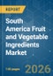 South America Fruit and Vegetable Ingredients - Market Share Analysis, Industry Trends & Statistics, Growth Forecasts (2026-2031) - Product Thumbnail Image