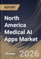 North America Medical AI Apps Market Size, Share & Industry Analysis Report by Component, Application, End Use, Country Outlook and Forecast, 2026-2033 - Product Image