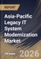 Asia-Pacific Legacy IT System Modernization Market Size, Share & Industry Analysis Report by Component, Deployment Type, Enterprise Size, Modernization Approach, End-User Industry, Country and Growth Forecast, 2025-2032 - Product Image