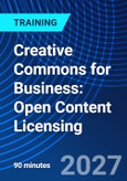 Creative Commons for Business: Open Content Licensing (ONLINE EVENT: May 6, 2027)- Product Image
