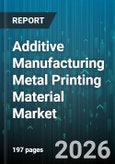 Additive Manufacturing Metal Printing Material Market - Global Forecast 2026-2032- Product Image