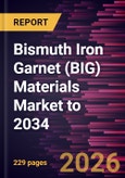 Bismuth Iron Garnet (BIG) Materials Market to 2034- Product Image