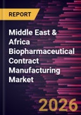 Middle East & Africa Biopharmaceutical Contract Manufacturing Market Size and Forecast (2021 - 2031), Regional Share, Trend, and Growth Opportunity Analysis- Product Image