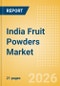 India Fruit Powders (Soft drinks) Market Size, Growth and Forecast Analytics, 2024-2029 - Product Thumbnail Image