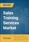 Sales Training Services Market Global Report 2026 - Product Thumbnail Image