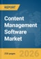 Content Management Software Market Global Report 2026 - Product Thumbnail Image