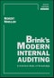 Brink's Modern Internal Auditing. A Common Body of Knowledge. Edition No. 8. Wiley Corporate F&A - Product Thumbnail Image