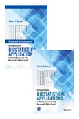 Introduction to Biostatistical Applications in Health Research with MicrosoftÂ® Office ExcelÂ® Set. Edition No. 1- Product Image