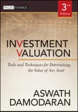 Investment Valuation. Tools and Techniques for Determining the Value of Any Asset. Edition No. 3. Wiley Finance- Product Image