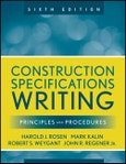 Construction Specifications Writing. Principles and Procedures. Edition No. 6- Product Image