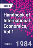 Handbook of International Economics, Vol 1- Product Image
