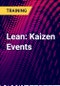 Lean: Kaizen Events - Product Thumbnail Image