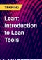 Lean: Introduction to Lean Tools - Product Thumbnail Image