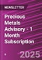 Precious Metals Advisory - 1 Month Subscription - Product Thumbnail Image