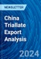 China Triallate Export Analysis - Product Thumbnail Image