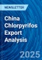 China Chlorpyrifos Export Analysis - Product Image