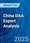 China DAA Export Analysis - Product Thumbnail Image