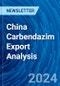 China Carbendazim Export Analysis - Product Thumbnail Image