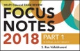 Wiley CIAexcel Exam Review 2018 Focus Notes, Part 1. Internal Audit Basics- Product Image