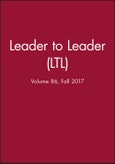 Leader to Leader (LTL), Volume 86, Fall 2017. J-B Single Issue Leader to Leader- Product Image