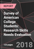 Survey of American College Students: Research Skills Needs Evaluation- Product Image