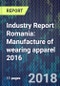 Industry Report Romania: Manufacture of wearing apparel 2016 - Product Thumbnail Image