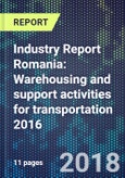Industry Report Romania: Warehousing and support activities for transportation 2016- Product Image