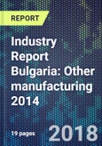 Industry Report Bulgaria: Other manufacturing 2014- Product Image