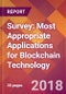 Survey: Most Appropriate Applications for Blockchain Technology - Product Thumbnail Image